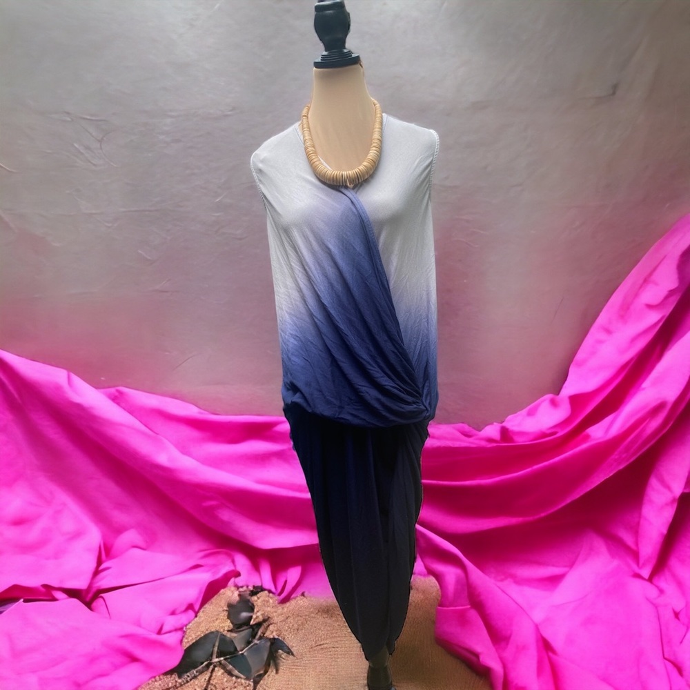 Young Fabulous & Broke Blue Ombre Midi Dress